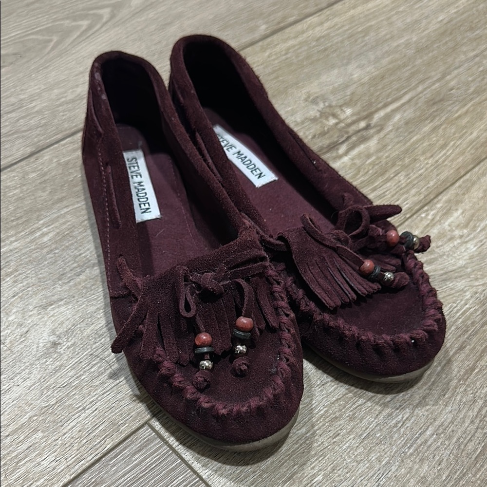 Steve Madden Women's Burgundy Moccasins